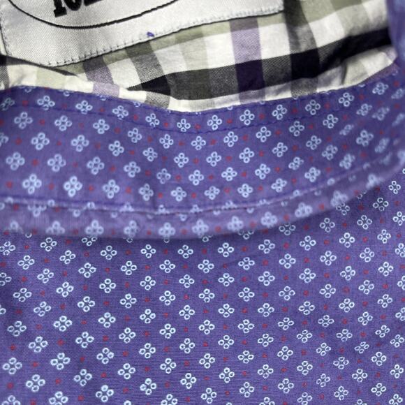 Resistol Shirt Mens M Blue Geometric Square Button Western Cowboy Rodeo‎ Vintage - Picture 12 of 14